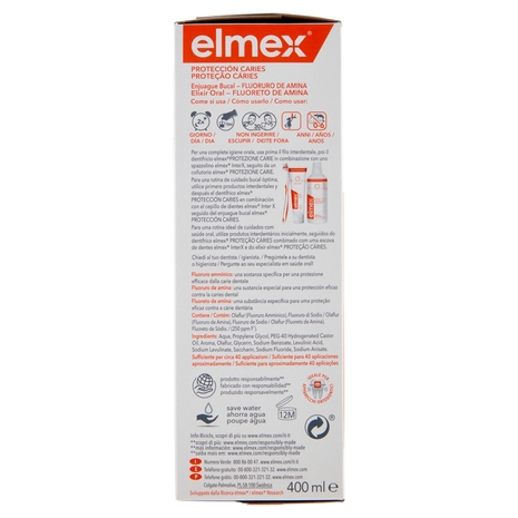 elmex collutorio Protezione Carie rinfresca l'alito 400 ml